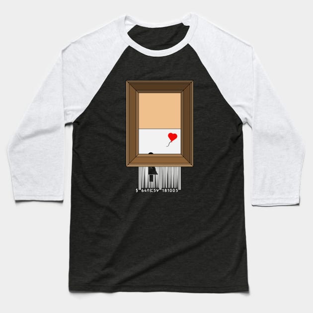 Banksy shredding Baseball T-Shirt by viktorhertz